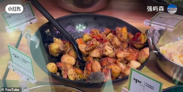 This image of a mouse crawling on a bowl of potato salad was taken by a shocked Chinese tourist at a Woolworths store in Christchurch