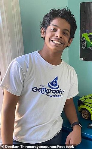 Jay Thirunarayanapuram, 15, was discovered on June 20 by the tracks near the Rhode Island Avenue station in Washington DC