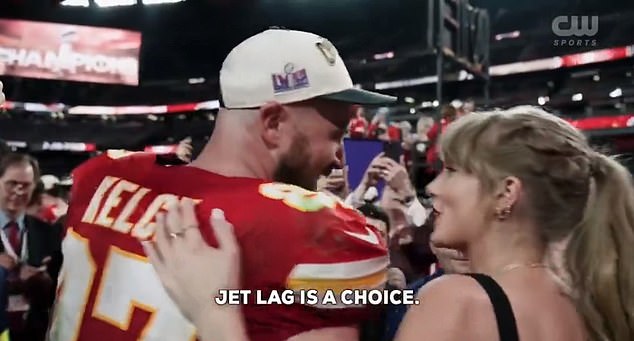 Swift told Kelce that 