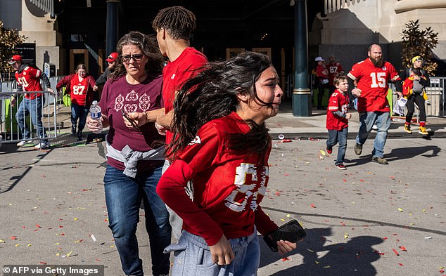 A witness to the Kansas City Chiefs Super Bowl parade shooting described a chilling scene where victims were shot to the ground and people were trampled in the chaos