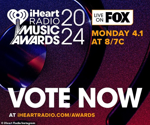 Shakira is also nominated for six trophies — including Artist of the Year — at the 2024 iHeartRadio Music Awards, which air April 1 on Fox.