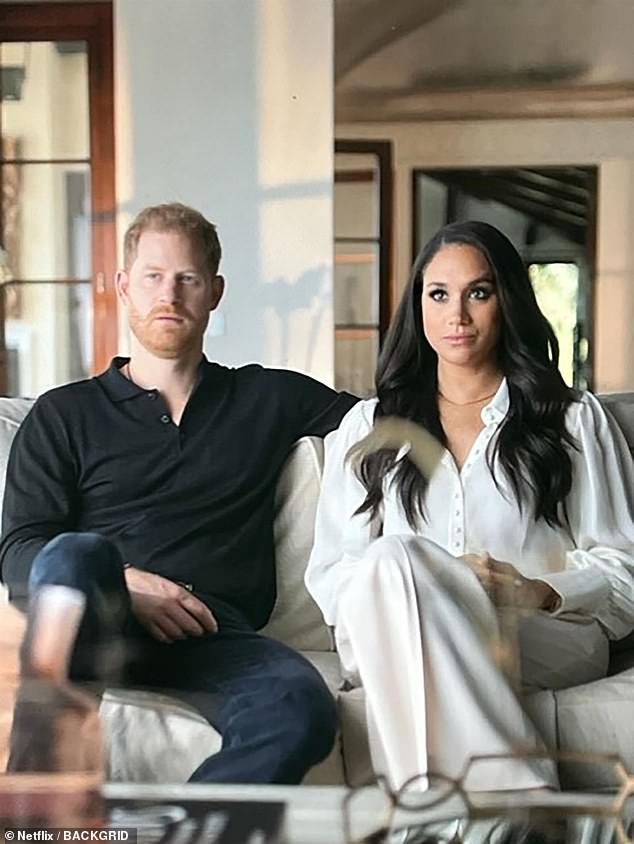 A still from the Sussexes' amazing Netflix documentary, which gave a glimpse into their lives