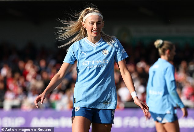 The forward now has her sights set on helping Man City in the hunt for three trophies