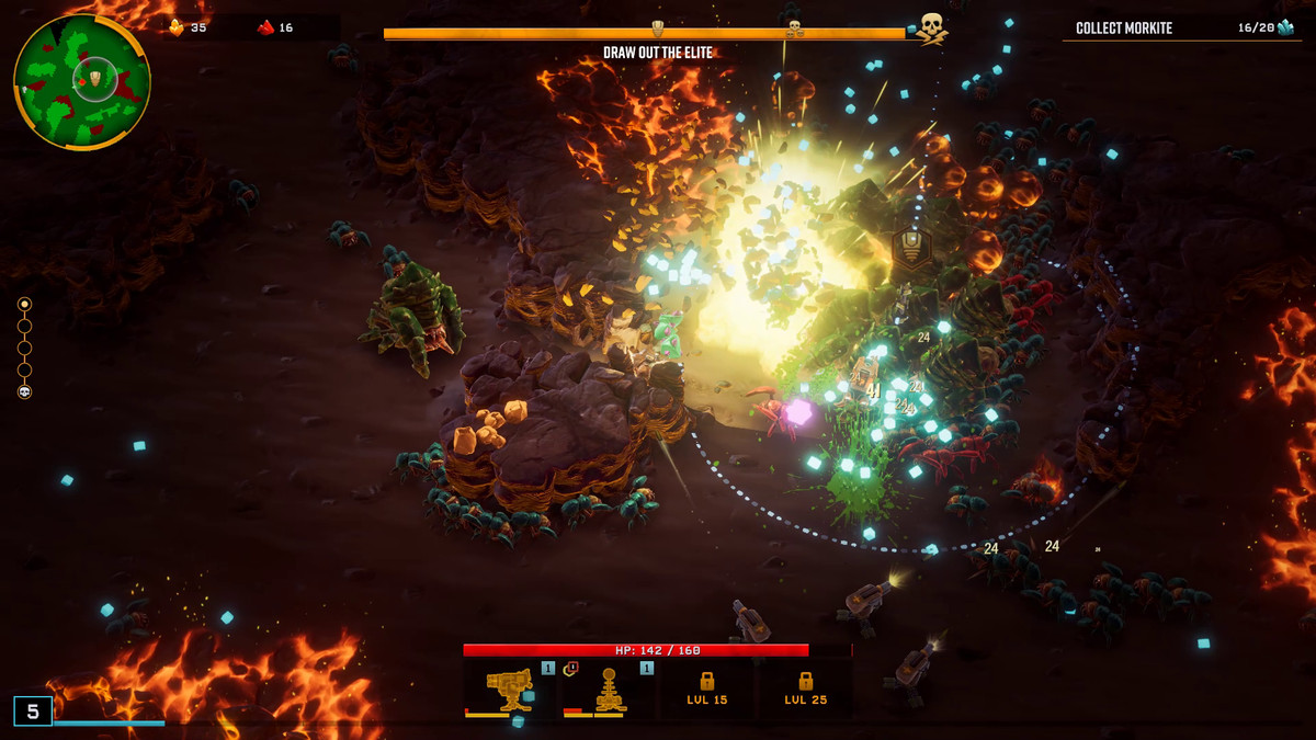 A dwarf spawns an exploder bug in Deep Rock Galactic: Survivor