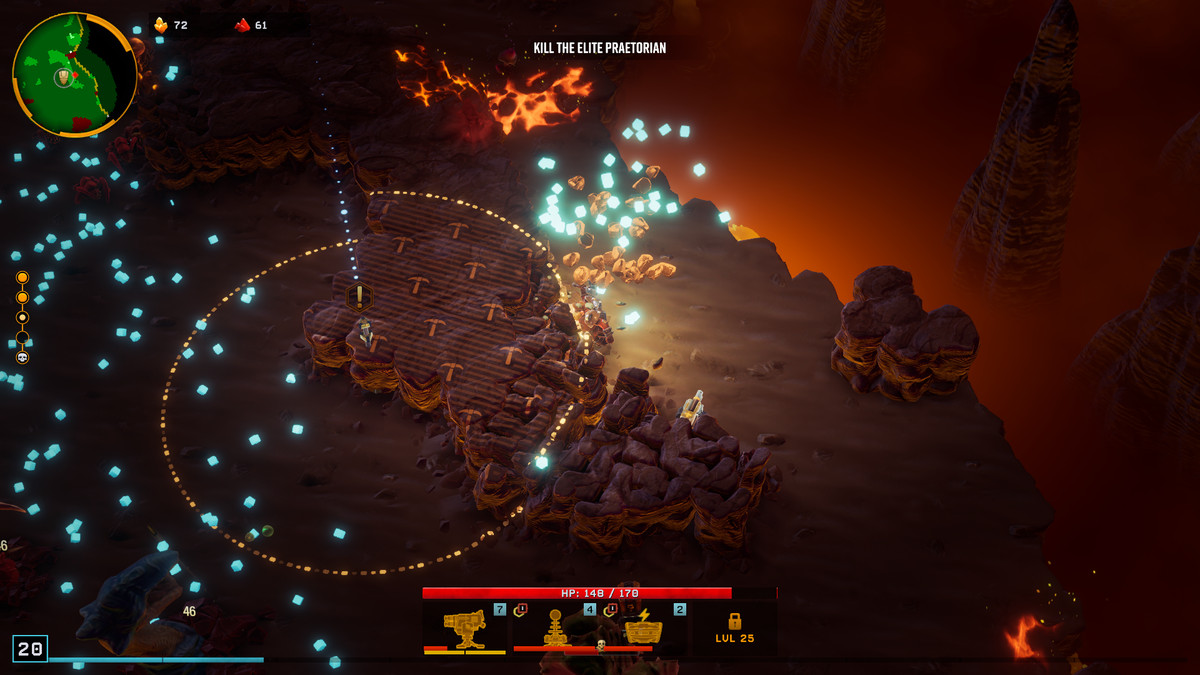 A player clears a Supply Beacon in Deep Rock Galactic: Survivor