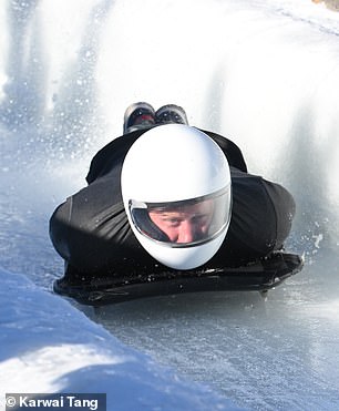 Billed as the fastest in the world, the bobsleigh track includes a 145-metre vertical drop and 16 turns