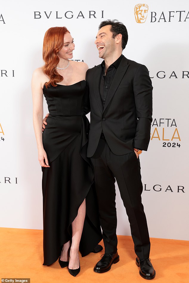 Eleanor was joined at the event by her Poldark co-star Aidan Turner, who looked dapper in a black suit and matching shirt