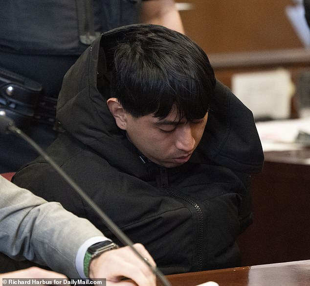 Ulises Bohorquez, 21, was the eight suspect arrested in connection with the attack.  He could barely keep his eyes open for a lawsuit on Thursday