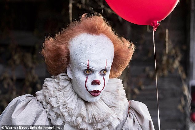 Skarsgård was depicted as Pennywise in the 2017 film It