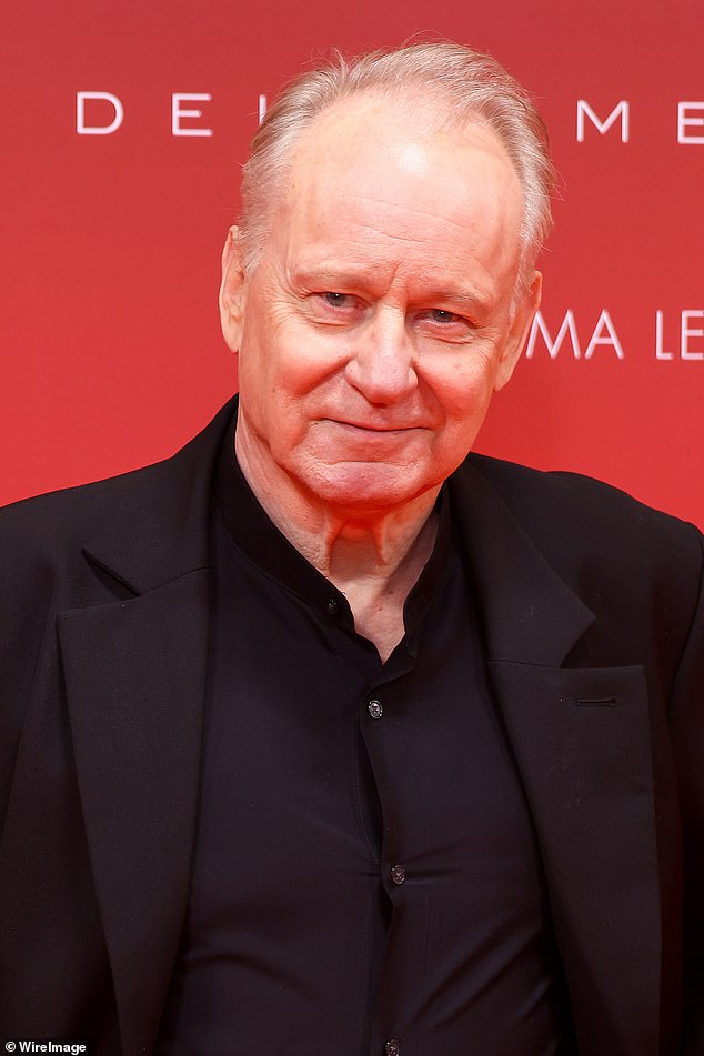 Bill's father is actor Stellan Skarsgård, best known for his performances in Good Will Hunting, Mamma Mia!  and Dune.  Pictured last Monday in Paris at the Dune 2 premiere