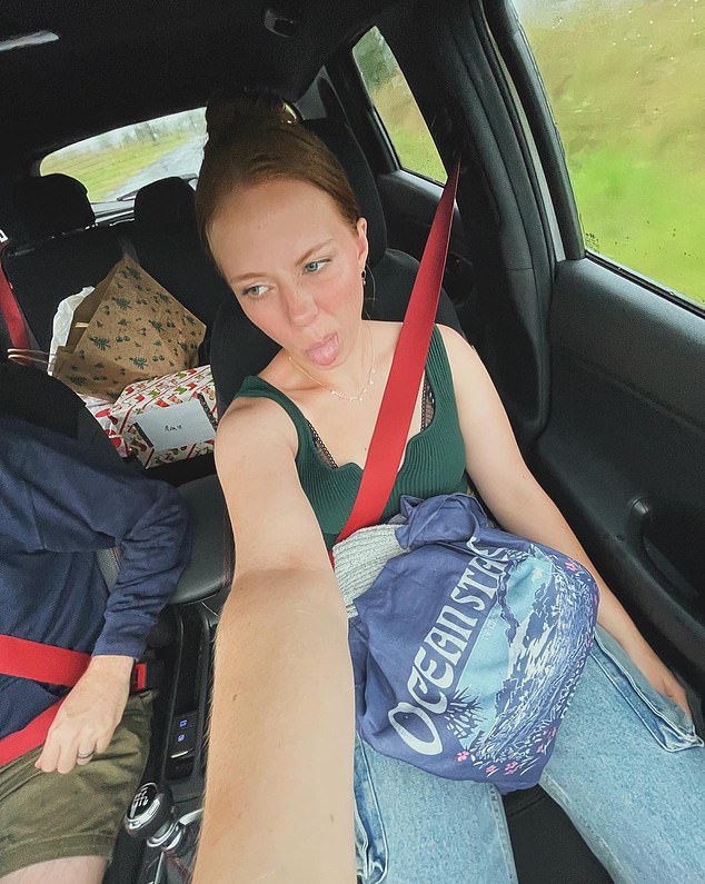 Emily (pictured) and her friend Gemma embarked on a 1500km journey up the east coast to attend Taylor Swift's first Australian concert in Melbourne on Friday