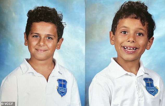 Mark (left) and Jacob (right) Iskander, aged 11 and 8 respectively, died in the horrific crash on September 29, 2020