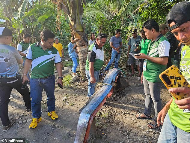 Its discovery has sparked fear among locals as the rare ribbon-shaped fish is believed by mystics to signal impending earthquakes