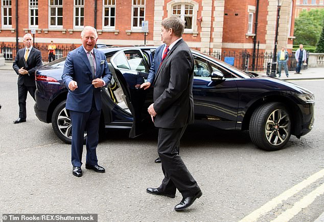 The car, which was seen with his I-Pace in 2018, became part of the king's impressive car collection, including a