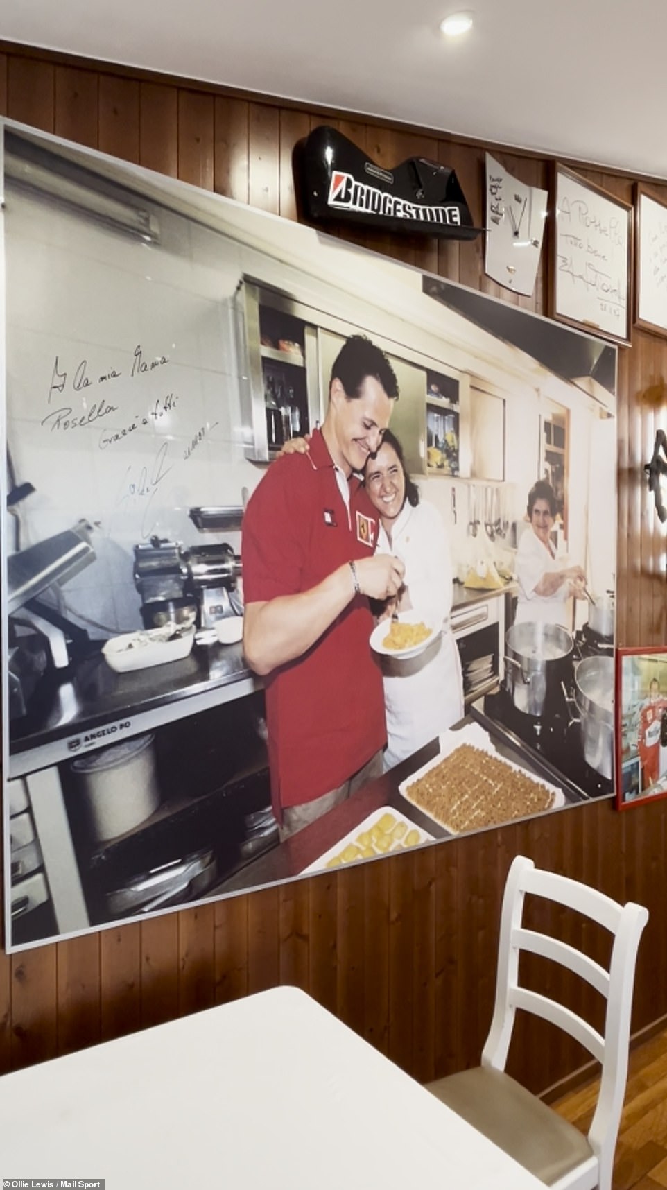 Michael Schumacher formed the strongest bond with Rossella and visited the restaurant every time he was in Maranello