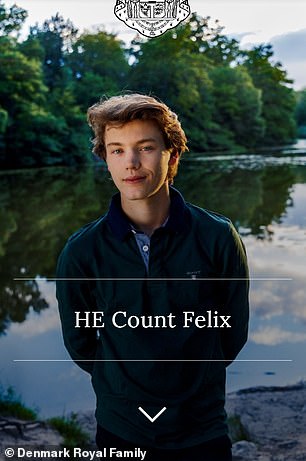 Count Felix, pictured on the household website