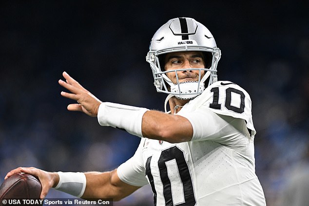 It's believed the Raiders plan to cut Garoppolo after the QB posted just a 3-5 record in 2023