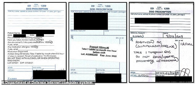 Above are examples of prescriptions for WHMU controlled substances