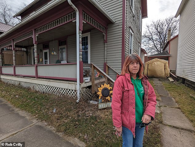 Ferguson's parents moved into the house in 1970. Today it stands empty, like the neighboring houses