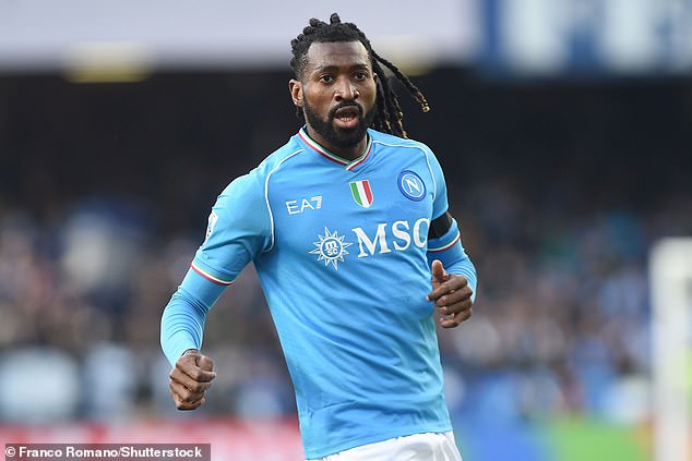 Andre-Frank Zambo Anguissa grew from Fulham's second-string player to a regular starter at Napoli