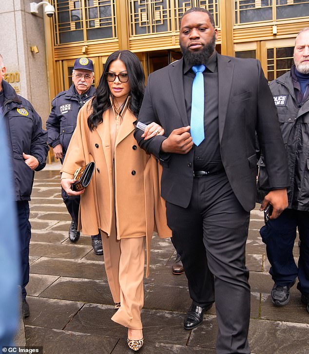 Jen has also been ordered to pay $6.6 million in restitution.  During her nine-year operation, her victims, many of them elderly, were convinced to invest in bogus business opportunities and spend money on services such as help with web design or tax returns (pictured in New York in January 2023)