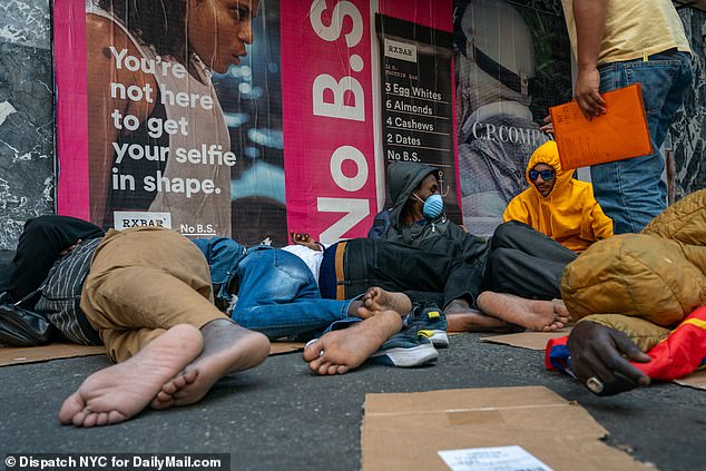 Neighbors of the condominium on Adam Clayton Powell Jr Boulevard were adamant that it should be used to house local people rather than newcomers