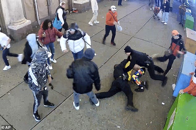 Tensions have been high in the city since two New York police officers were brutally beaten on January 27 by a crowd of migrants who attacked them in Times Square.