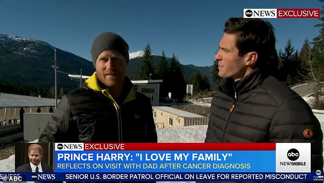 During a tour of the winter sports city of Whistler, where the 2025 Invictus Games will take place in addition to Vancouver, Prince Harry was interviewed by Will Reeve