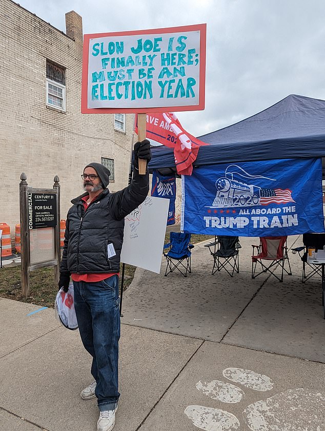 “Eastern Palestine has been neglected and that was a trademark of his administration,” said Chris Solis, who was on Main Street as part of the protest against Biden's visit