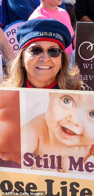 Pro-life supporters participate in a "Rally for life" March