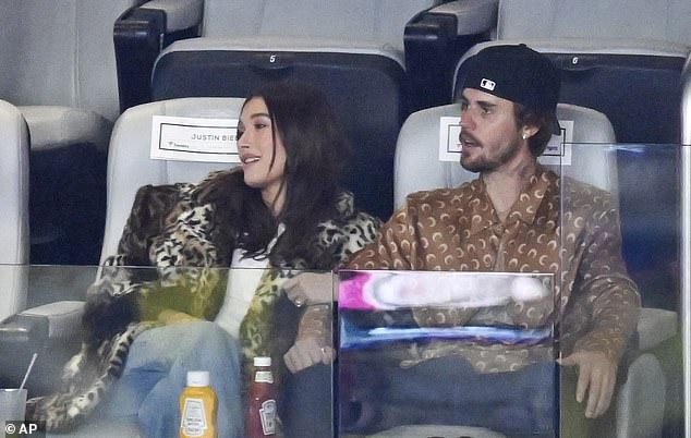 Instead, he opted to support his mentor from the crowd and was seen cheering them on alongside his wife Hailey Bieber