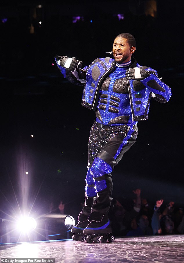 During the clip, Usher also revealed that he asked other artists besides Justin to join him on stage while he headlined the halftime show.  For his record-breaking halftime show, he performed with Alicia Keys, Lil Jon, Ludacris, will.i.am and HER