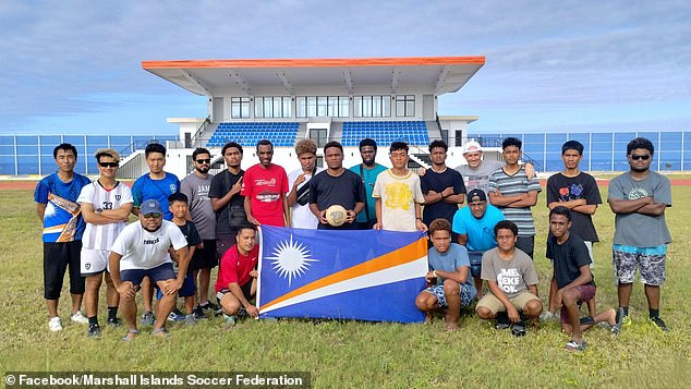 With a population of just over 42,000, there is room for a future national team (photo: a current crop of enthusiastic locals)