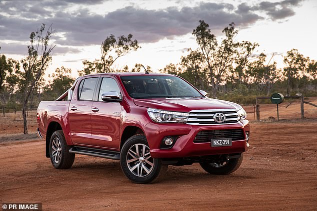 The Toyota HiLux (pictured), Isuzu Ute D-Max, Toyota RAV4 and MG ZS will face bills of $2,690, $2,030, $2,720 and $3,880 respectively under the new emissions standards