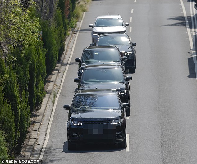 The global megastar, 34, arrived FBI-style and chauffeured as she headed to the stadium for a soundcheck just hours before the show