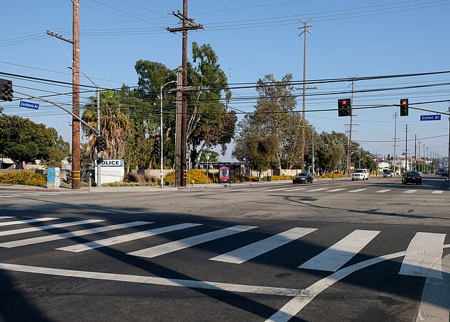 Grossman has claimed that the accident was caused by a poorly lit, poorly signaled crosswalk pictured above