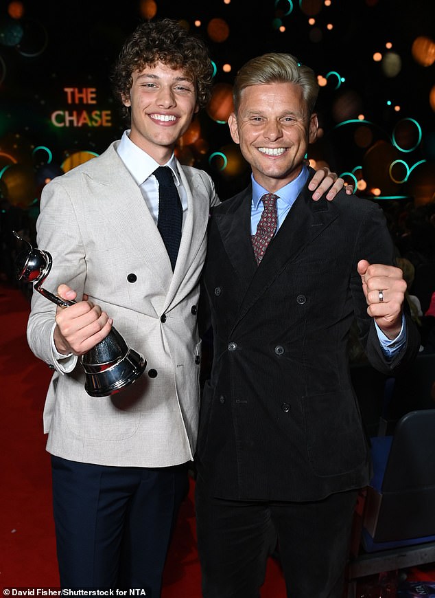 Strictly and EastEnders stars Bobby Brazier with dad Jeff at the NTA ceremony