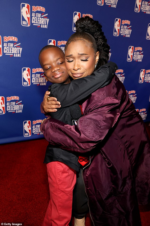 Jennifer gave Jeremiah Fennell a hug