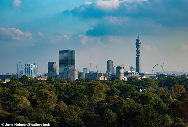 The London hotspot overlooks notable landmarks in the capital's central area, such as the BT Tower and St Paul's