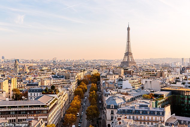 The pair meet at Gare du Nord, before wandering around the French capital, along Rue Pierre-Semard near Gare du Nord and Passerelle Emmanuelle-Riva.