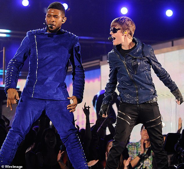 Usher took Justin under his wing in 2008 and helped him become a superstar