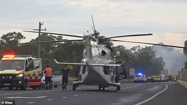 Her younger sister Freya was taken to Westmead Hospital in Sydney by paramedics