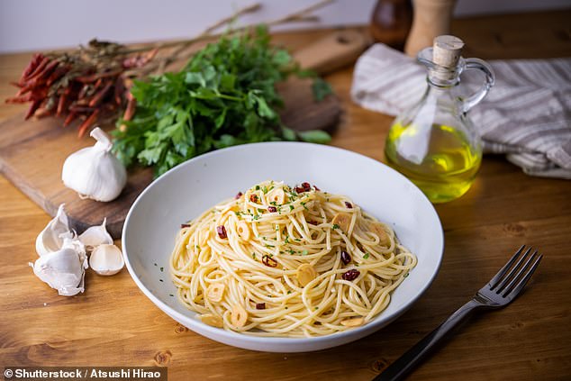 Matteo Delnevo, founder of Delnevos, told MailOnline: 'I'm from Italy and when I feel vulnerable there is only one thing to do: a bowl of Spaghetti Aglio Olio Peperoncino'