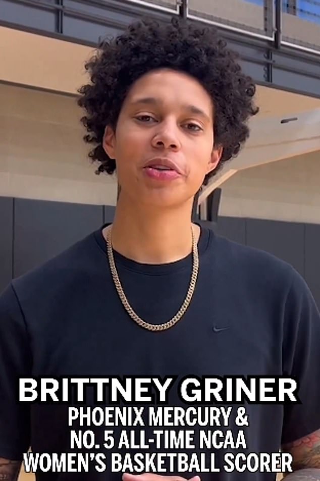 Griner, who was chasing the same record that Clark now holds, also appeared in the feature-length video