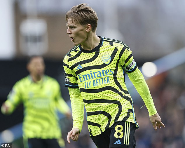 Martin Odegaard opened the scoring after four minutes and brought Mikel Arteta's team under control