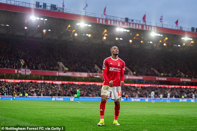 Forest winger Callum Hudson-Odoi scored for the third Premier League game in a row