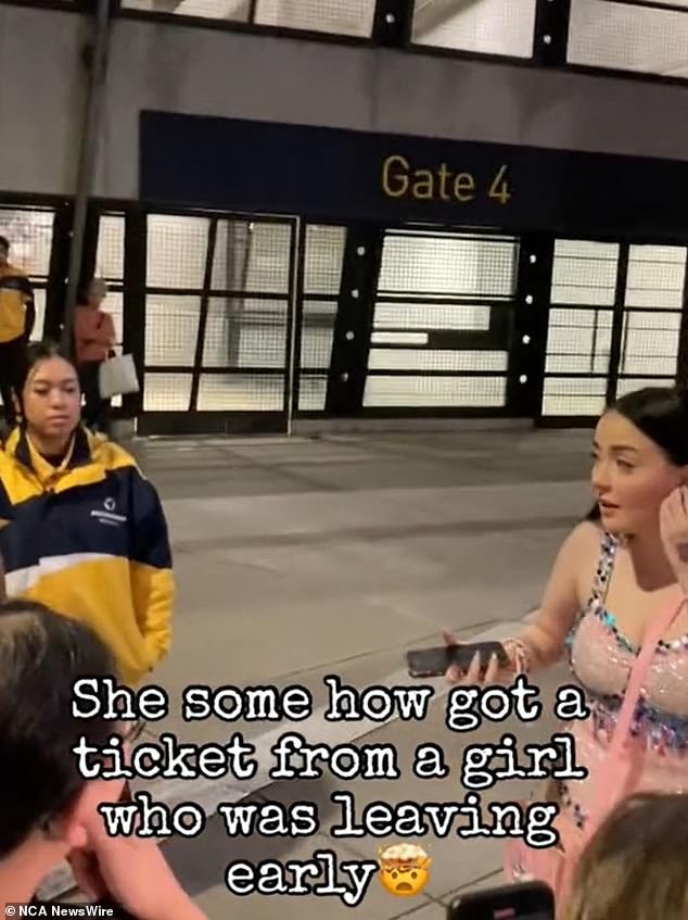 The outrage comes after a diehard fan miraculously scored a ticket to Swift's Eras Tour concert following an act of goodwill from a punter who had to leave the concert early.