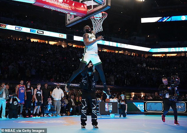 He defeated Boston Celtics All-Star Jaylen Brown in the finals and won his second dunk contest