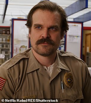 Harbor has been playing Jim Hopper in Stranger Things since its premiere