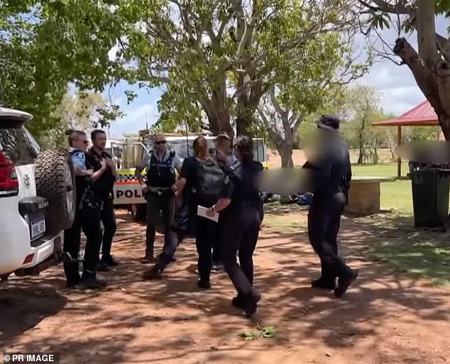 The men were found on Friday by Indigenous communities near Beagle and Pender Bay, northern Western Australia, before authorities descended on the area (pictured)